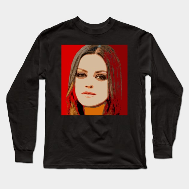 mila kunis Long Sleeve T-Shirt by oryan80